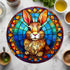 Rabbit Circular Glass Suncatcher Worktop Saver